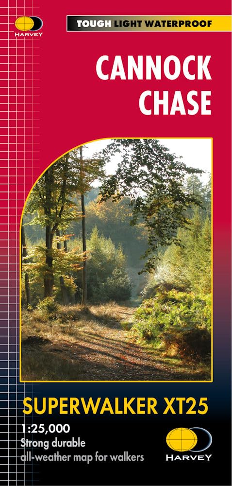 Cannock Chase Superwalker XT25 Map – Folded Map