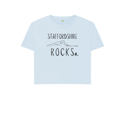 Sky Blue Staffordshire Rocks boxy tee